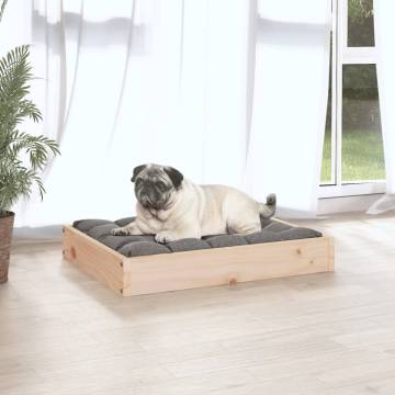 Comfortable Dog Bed in Solid Pine Wood - 61.5x49x9 cm