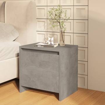 Concrete Grey Bedside Cabinet - Elegant and Durable Design