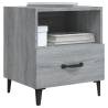 Bedside Cabinet Grey Sonoma - Elegant Engineered Wood Storage