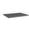 High Gloss Grey Bookshelf Boards - Set of 8 | Hipomarket