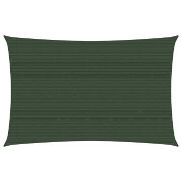 Sunshade Sail 160 g/m² Dark Green 2x4.5 m HDPE - HipoMarket