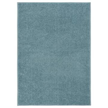 Rug Short Pile 140x200 cm Blue - Elegant Home Decor