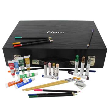 174-Piece Artist Painting Art Set in Wooden Box | Hipo Market