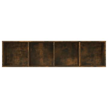 Smoked Oak Book & TV Cabinet - 143x30x36cm | HipoMarket