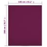 Jersey Fitted Sheets 2 pcs Bordeaux 140x200 cm - Cotton Comfort