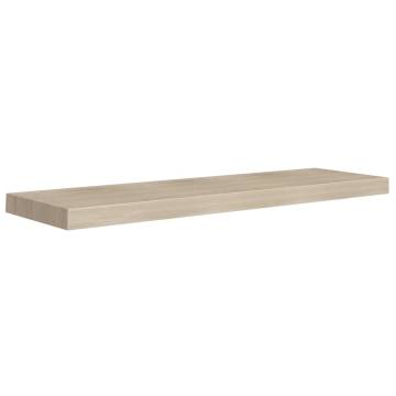 Stylish Floating Wall Shelves - Set of 2 Oak - Hipomarket UK