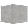 Elegant Concrete Grey Bedside Cabinets - Set of 2