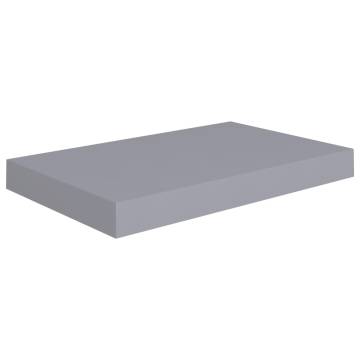 Stylish Grey Floating Wall Shelves - 2 Pcs | Hipo Market