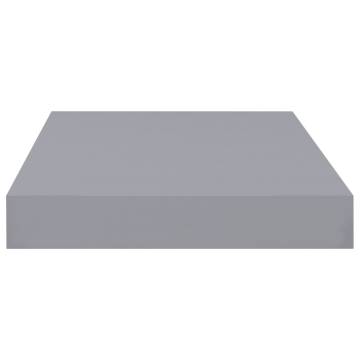 Stylish Grey Floating Wall Shelves - 2 Pcs | Hipo Market