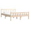 Solid Wood Bed Frame 140x190 cm - Timeless Design