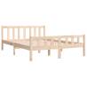 Solid Wood Bed Frame 140x190 cm - Timeless Design