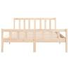 Solid Wood Bed Frame 140x190 cm - Timeless Design