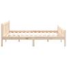 Solid Wood Bed Frame 140x190 cm - Timeless Design