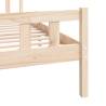 Solid Wood Bed Frame 140x190 cm - Timeless Design