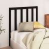 Stylish Black Pine Bed Headboard | 95x4x100 cm