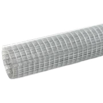 Galvanised Chicken Wire Fence 25x0.5 m - Durable & Versatile