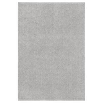 Light Grey Short Pile Rug 160x230 cm - Elegant Home Decor