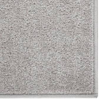 Light Grey Short Pile Rug 160x230 cm - Elegant Home Decor