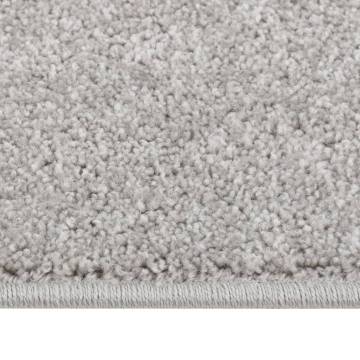 Light Grey Short Pile Rug 160x230 cm - Elegant Home Decor