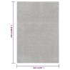 Light Grey Short Pile Rug 160x230 cm - Elegant Home Decor