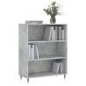 Concrete Grey Bookcase - Modern & Stylish Storage Solution