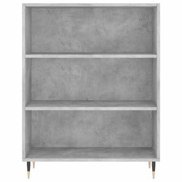 Concrete Grey Bookcase - Modern & Stylish Storage Solution