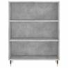 Concrete Grey Bookcase - Modern & Stylish Storage Solution