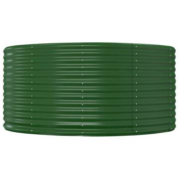 Garden Raised Bed Green 140x140 cm | Durable Steel Planter