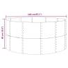 Garden Raised Bed Green 140x140 cm | Durable Steel Planter