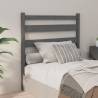 Bed Headboard Grey 96x4x100 cm Solid Wood Pine Colour grey Size 96 x 100 cm Quantity in Package 1 