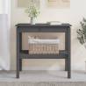 Console Table Grey 80x40x75 cm Solid Wood Pine Colour grey Size 80 x 40 x 75 cm Quantity in Package 1 