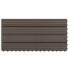 Decking Tiles 6 pcs WPC 60x30 cm Dark Brown - Quality & Durability