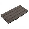 Decking Tiles 6 pcs WPC 60x30 cm Dark Brown - Quality & Durability