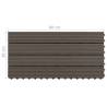 Decking Tiles 6 pcs WPC 60x30 cm Dark Brown - Quality & Durability