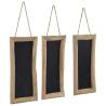 Blackboards Set of 3 - 30x70 cm Teak Wood | HipoMarket