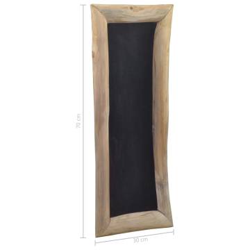 Blackboards Set of 3 - 30x70 cm Teak Wood | HipoMarket