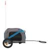 Pet Bike Trailer - Blue & Grey Oxford Fabric | HipoMarket