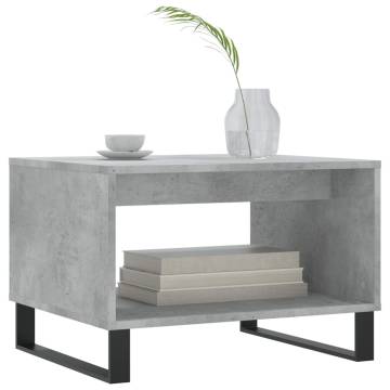 Stylish Concrete Grey Coffee Table - 60x50x40 cm