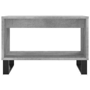 Stylish Concrete Grey Coffee Table - 60x50x40 cm