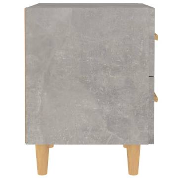 Bed Cabinet Concrete Grey - Scandinavian Style & Storage