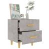 Bed Cabinet Concrete Grey - Scandinavian Style & Storage