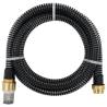 Durable Suction Hose with Brass Connectors - 10m PVC