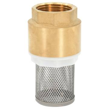 Durable Suction Hose with Brass Connectors - 10m PVC