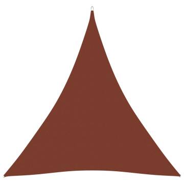 Sunshade Sail Oxford Fabric Triangular 4.5x4.5m Terracotta