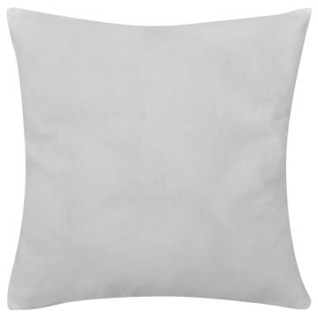 4 White Cotton Cushion Covers 50x50 cm | Hipomarket UK