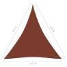 Sunshade Sail Oxford Fabric Triangular 4.5x4.5m Terracotta