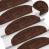 Carpet Stair Treads 15 pcs Brown 65x21x4 cm Colour brown Size 65 x 21 x 4 cm Quantity in Package 15 