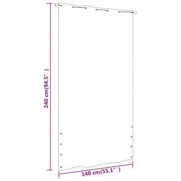 Balcony Screen Taupe 140x240 cm - Privacy & Style