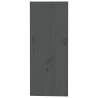 Elegant Grey Pine Wine Cabinet - 62x25x62 cm