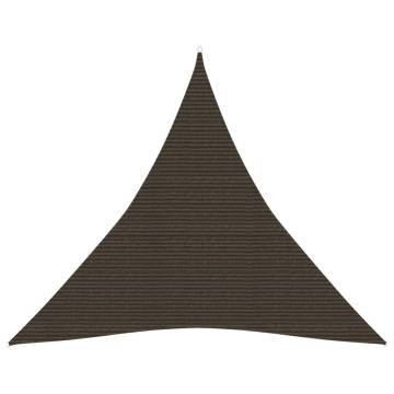 Sunshade Sail 5x5m Brown | HDPE Sun Protection - Hipo Market